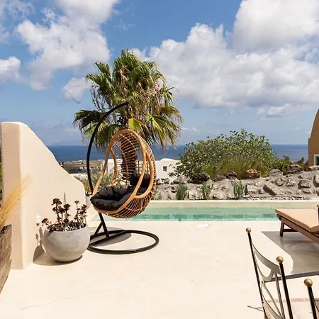 Вилла Luxury Santorini 3 Bedroom Private Jetted Pool With Sea View *