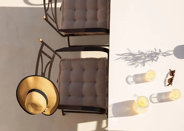 Luxury Santorini 3 Bedroom Private Jetted Pool With Sea View * 이아