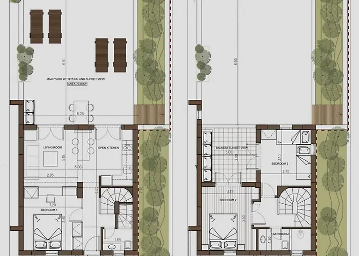 Luxury Santorini 3 Bedroom Private Jetted Pool With Sea View *