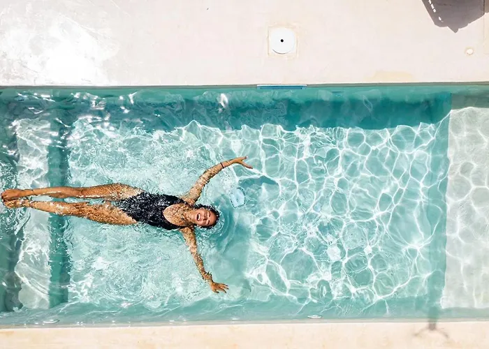 빌라 Luxury Santorini 3 Bedroom Private Jetted Pool With Sea View *