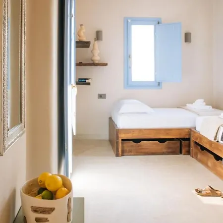 빌라 Luxury Santorini 3 Bedroom Private Jetted Pool With Sea Sunset Views Finikia *